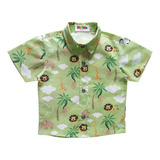 Camisa Safari Infantil Menino Tamanho 1