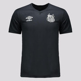 Camisa Santos Black 21/22 S/n° Torcedor Umbro Masculina