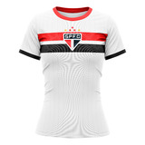 Camisa São Paulo Feminina Personalizada Nome E Número