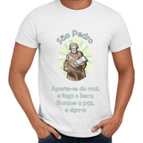 Camisa São Pedro Aparta-se Do Mal E Faça O Bem Religiosa