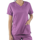 Camisa Scrub Basic - Roxo Em Gabardine Feminino