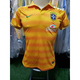 Camisa Seleção Brasil Feminina Amarela Passeio 2018 