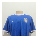 Camisa Seleção Brasil Toda Autografa - Copa Do Mundo De 2006