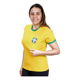 Camisa Seleção Brasileira Amarela Feminina