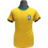 Camisa Seleção Brasileira De 1974 Retro Athleta