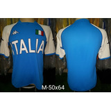 Camisa Seleção Itália Rugby Kappa Azul Anos 2000 