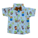 Camisa Shrek Infantil Temática Social