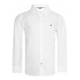 Camisa Social Bebê Branca Original Tommy Hilfiger