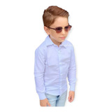 Camisa Social Branca Estilosa Menino Infantil