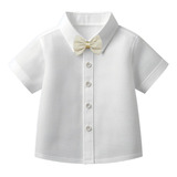 Camisa Social Branca Infantil Menino Criança