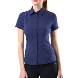 Camisa Social Feminina Manga Curta -