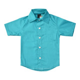Camisa Social Infantil Manga Curta Tam. 1 Ao 8 Varias