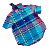 Camisa Social Infantil Xadrez Original Ralph