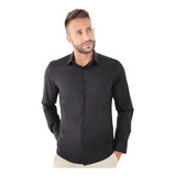 Camisa Social Masculina Luxo Casual Slim Premium 100%algodão