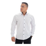 Camisa Social Masculina Manga Longa Luxo Premium Executivo