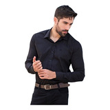 Camisa Social Masculina Manga Longa Slim Fit Pronta Entrega