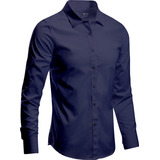 Camisa Social Masculina Slim Fit Pronta