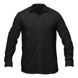 Camisa Social Slim Fit Masculina Sem Bolso Luxo Não Amassa