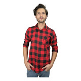 Camisa Social Xadrez Masculina Manga Longa Slim Fit 