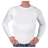 Camisa Tática De Manga Comprida De Alta Elasticidade, Coldre