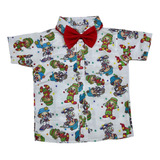 Camisa Temática Patati E Patatá Luxo