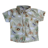 Camisa Temática Social Infantil Safari Bichinhos