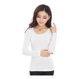 Camisa Térmica Frio Inverno Segunda Pele Feminina Flanelada
