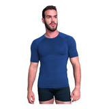 Camisa Térmica Masculina Manga Curta Segunda Pele Praia Uv