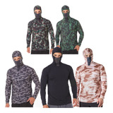 Camisa Touca Ninja Camuflado Dry Uv50 Elastano Oro Adventure