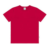 Camisa Vermelha Básica Meia Malha Infantil