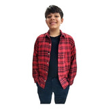 Camisa Xadrez Infantil Bebê Unissex Manga Longa Np85