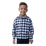 Camisa Xadrez Infantil Unissex Manga Longa Festa Junina Anj 