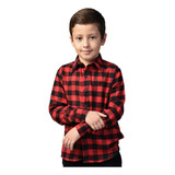 Camisa Xadrez Infantil Unissex Quentinha Manga Longa Enviojá