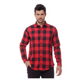 Camisa Xadrez Masculina Manga Longa Flanela