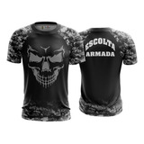 Camisa/camiseta Caveira Escolta Armada Vigilante T-shirt