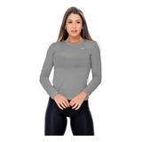 Camisas Térmica Feminina Voker Proteção Uv Bike Academia