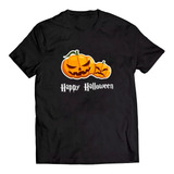 Camiseta Abóbora Happy Halloween Camisa Roupa 