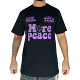 Camiseta Alfa More Peace Preto Skate