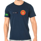 Camiseta Algodão Bombeiro Civil Bordado