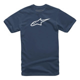 Camiseta Alpinestars Ageless Classic Azul Mari Branca Origin