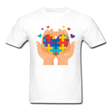 Camiseta Amor Autismo T-shirt Blusa Autista Inclusão Unissex