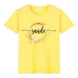 Camiseta Ano Novo Tshirt Amarelo Blusa Familia Gratidão Fé
