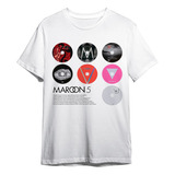 Camiseta Básica Maroon 5 Banda Rock Camisa Cd Música Unissex