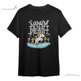 Camiseta Basica Napalm Death Banda Metal Extremo Unicorn