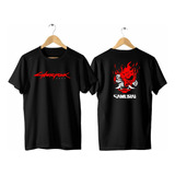 Camiseta Básica Samurai Cyber Estampa Punk Jogo Pc Unissex 