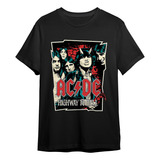 Camiseta Basica Unissex Banda Acdc Arte Teen Chifre Rock 