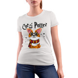 Camiseta Basica Unissex Corgi Potter Dog