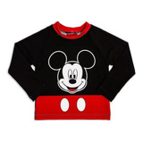 Camiseta Bebê Mickey Mouse Proteção Uv - Preto - Oficial
