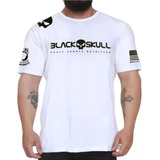 Camiseta Black Skull Dry Fit Soldado Bope Branca Black Skull