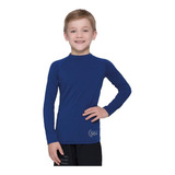 Camiseta Blusa Camisa Proteção Solar Uv 50 Infantil Azul Mar